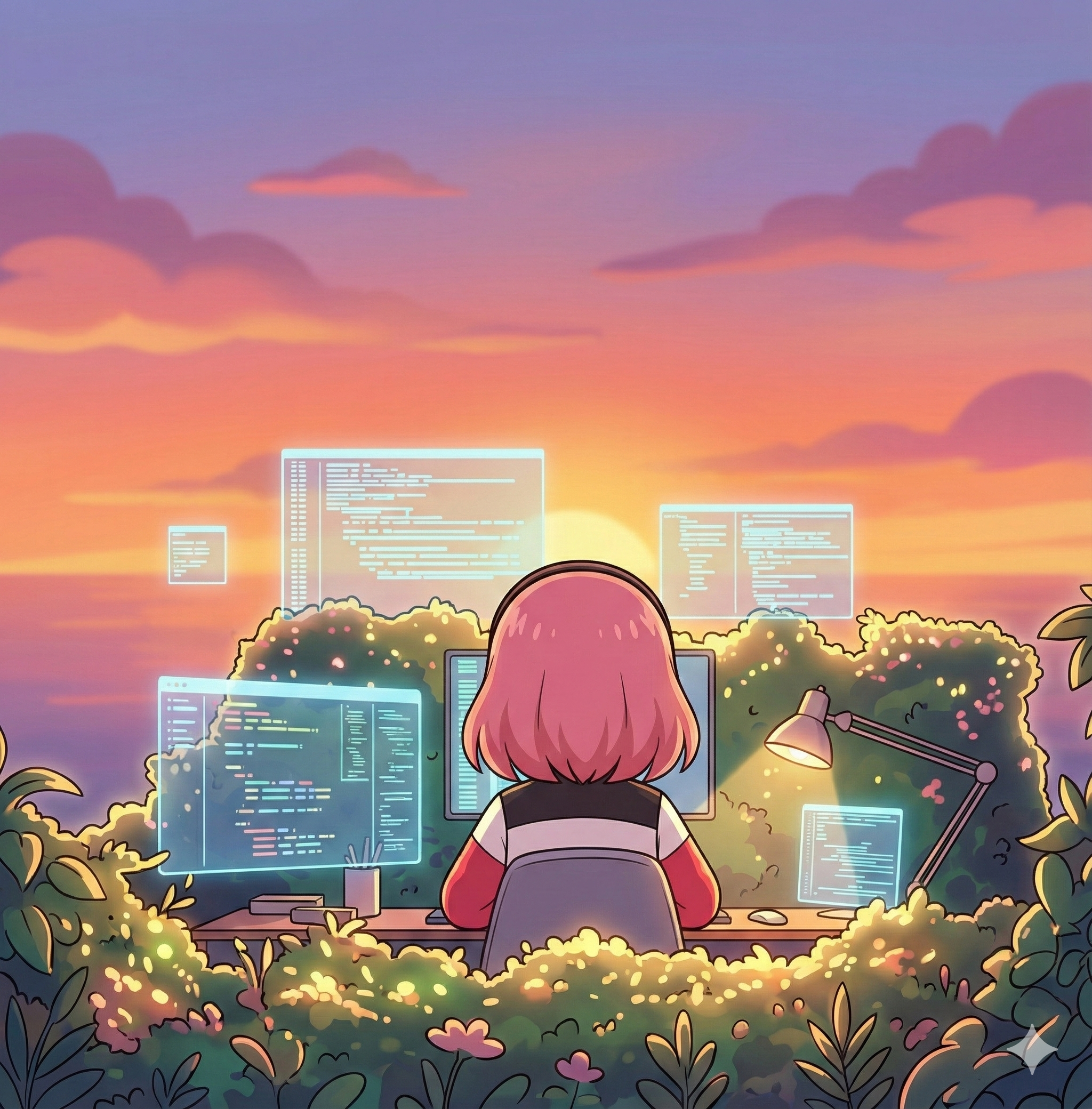 AI workspace illustration